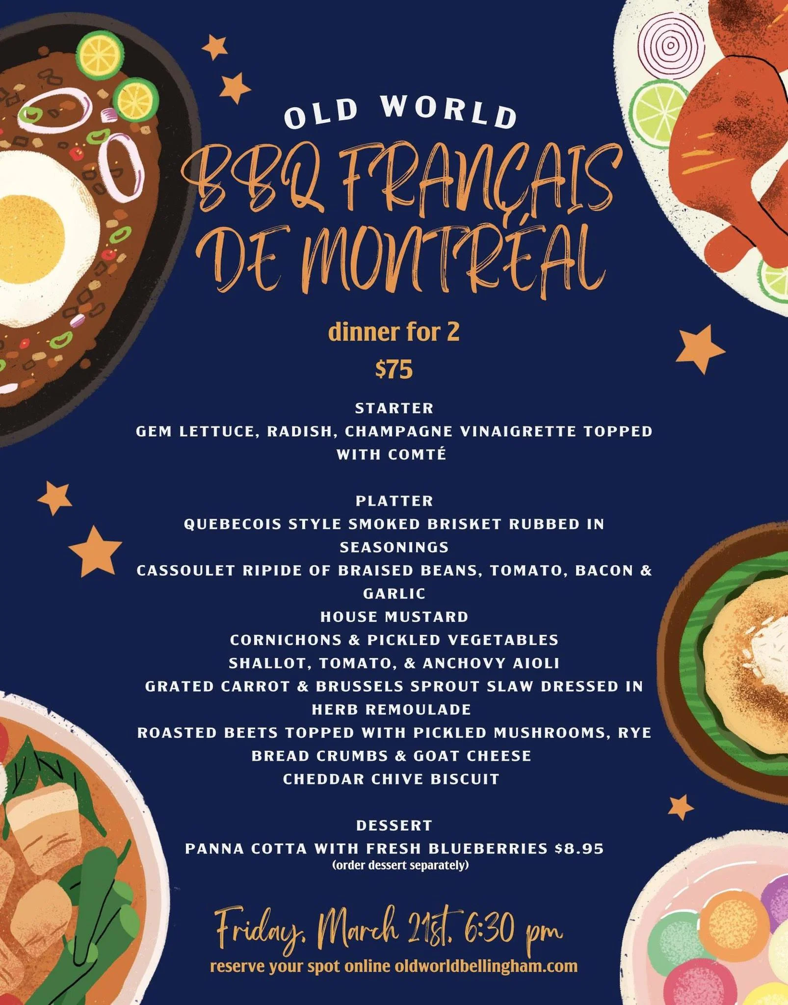 BBQ Francais de Montreal for Two
