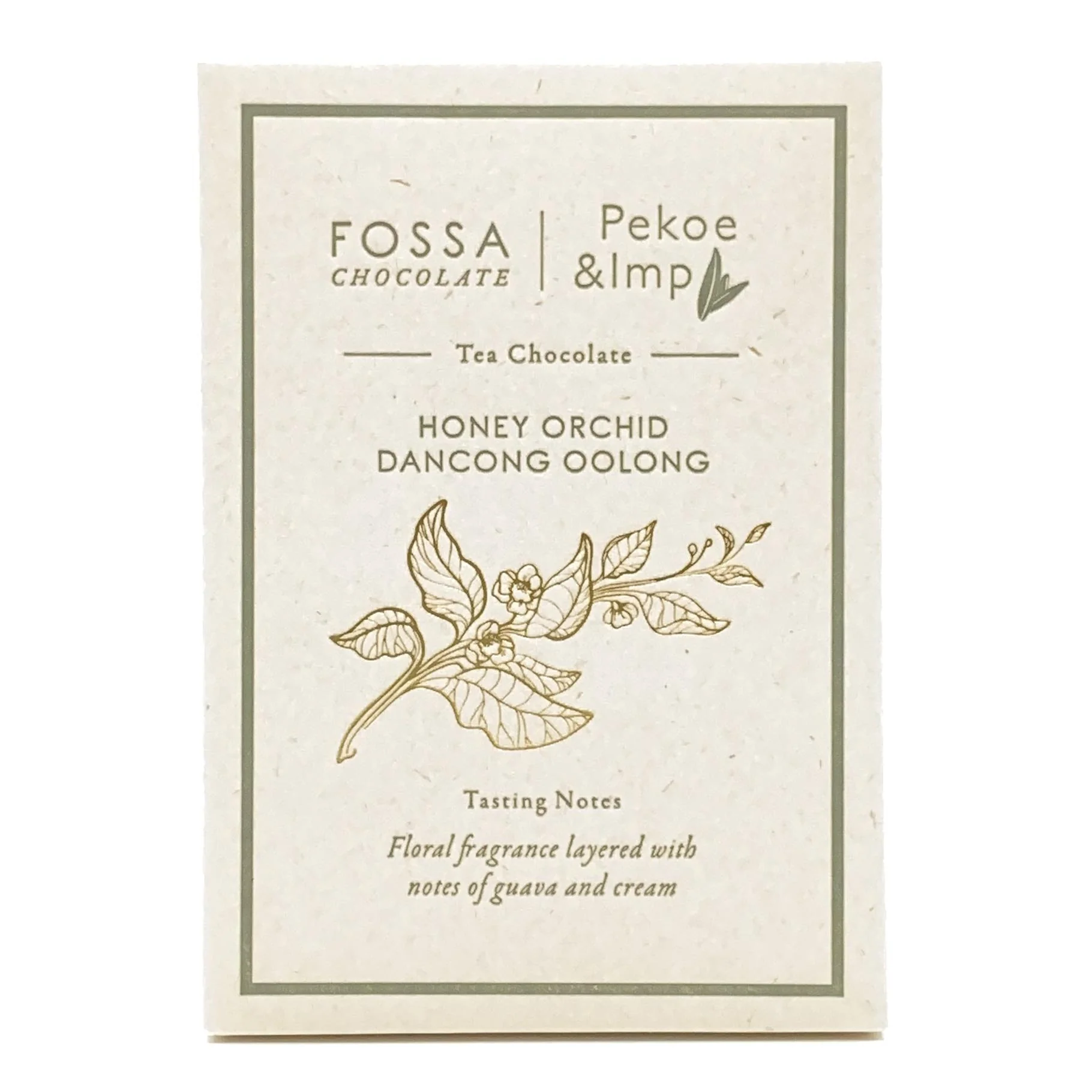 Fossa Chocolate - Honey Orchid Dancong Oolong 50g bar