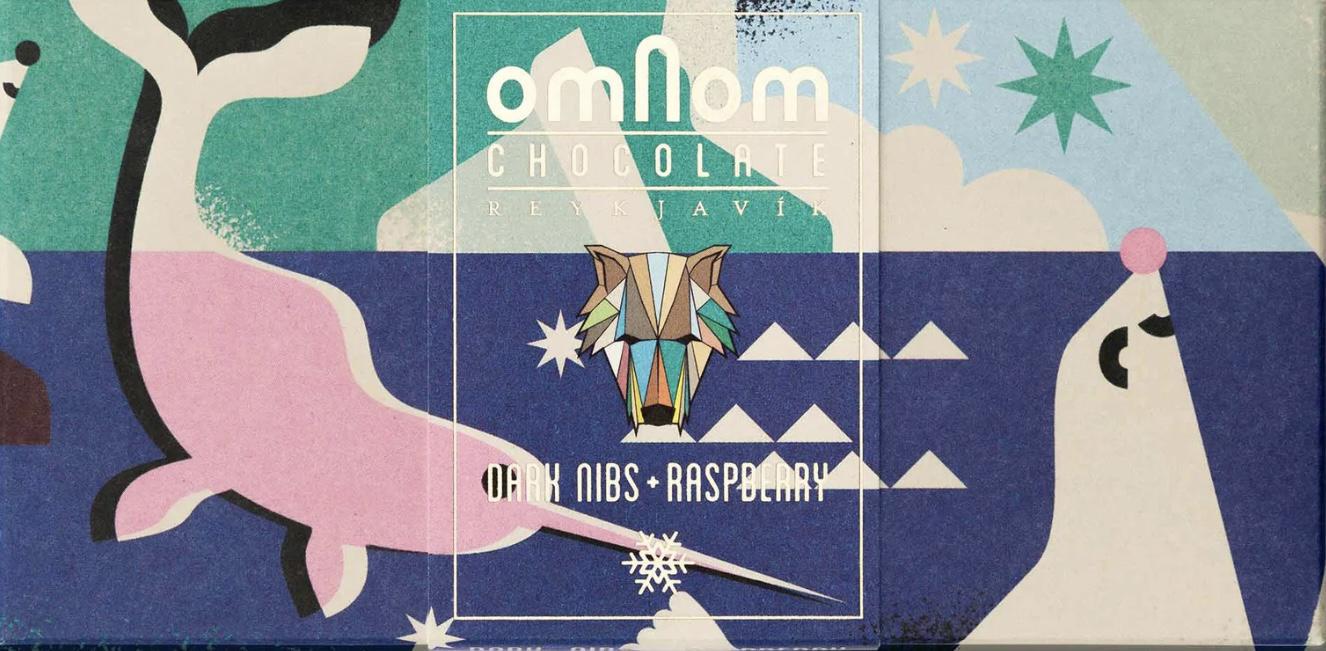OmNom - Dark Nibs & Raspberry