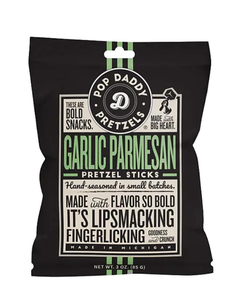 Pop Daddy - Garlic Parmesan Pretzels - 3 oz