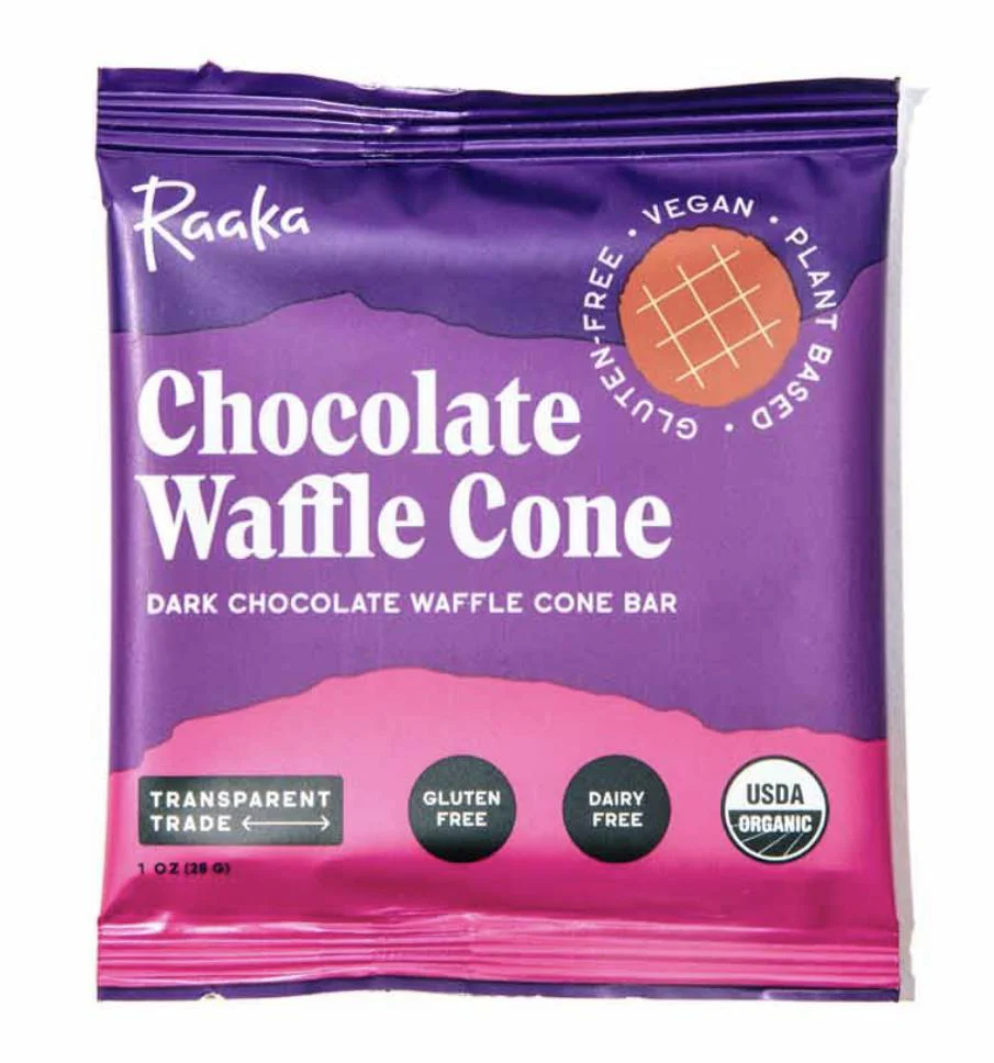 Raaka - Chocolate Waffle Cone Bar