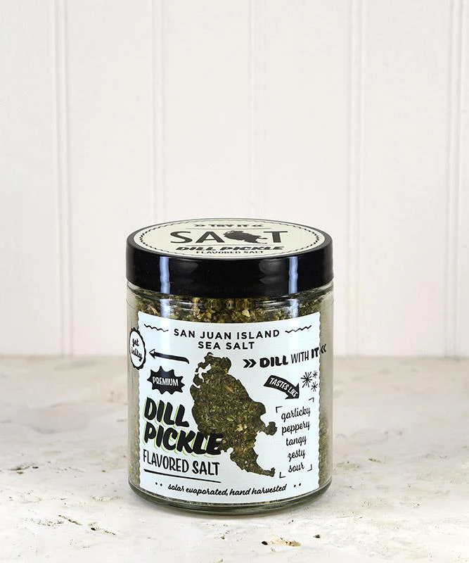 San Juan Island Sea Salt - Dill Pickle Flavored Salt 6oz