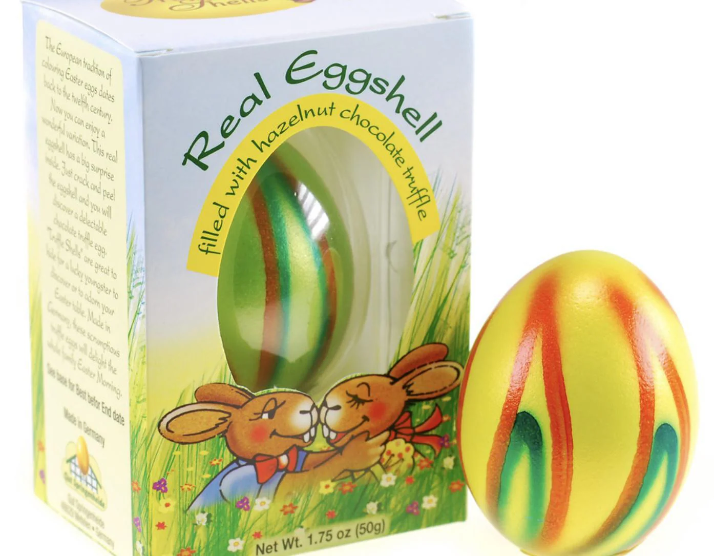 Truffle Shells - Real Eggshell - Hazelnut Chocolate Truffle Filling